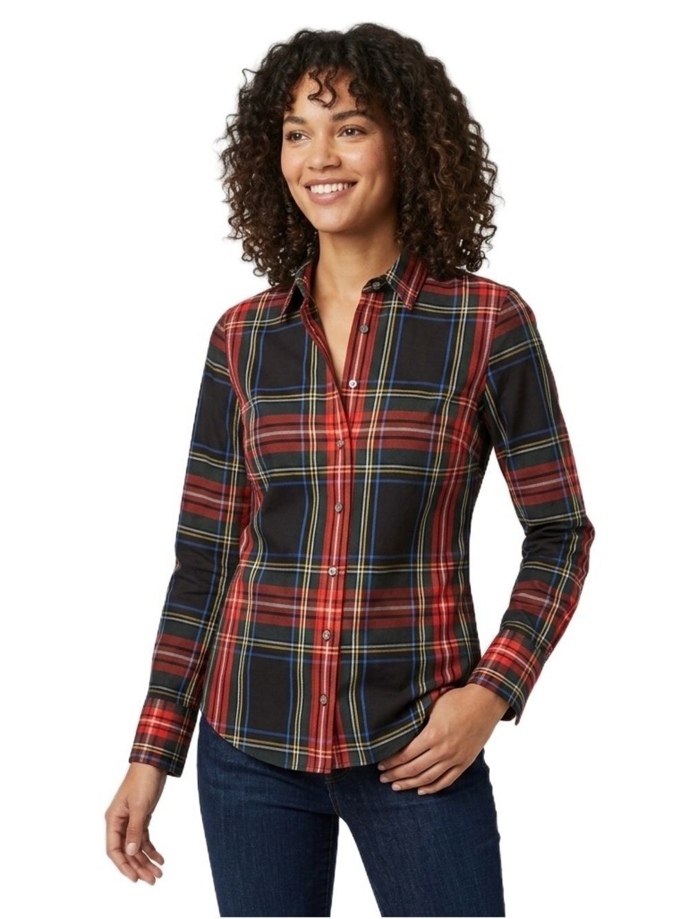 J. Crew Tartan Plaid Long Sleeves Button Down Shirt size 12T